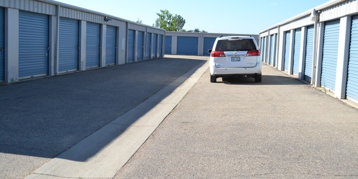 van in the aisle of our facility